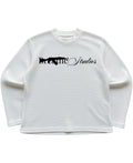 Off-white waffle knit oversized full-sleeve Front Design