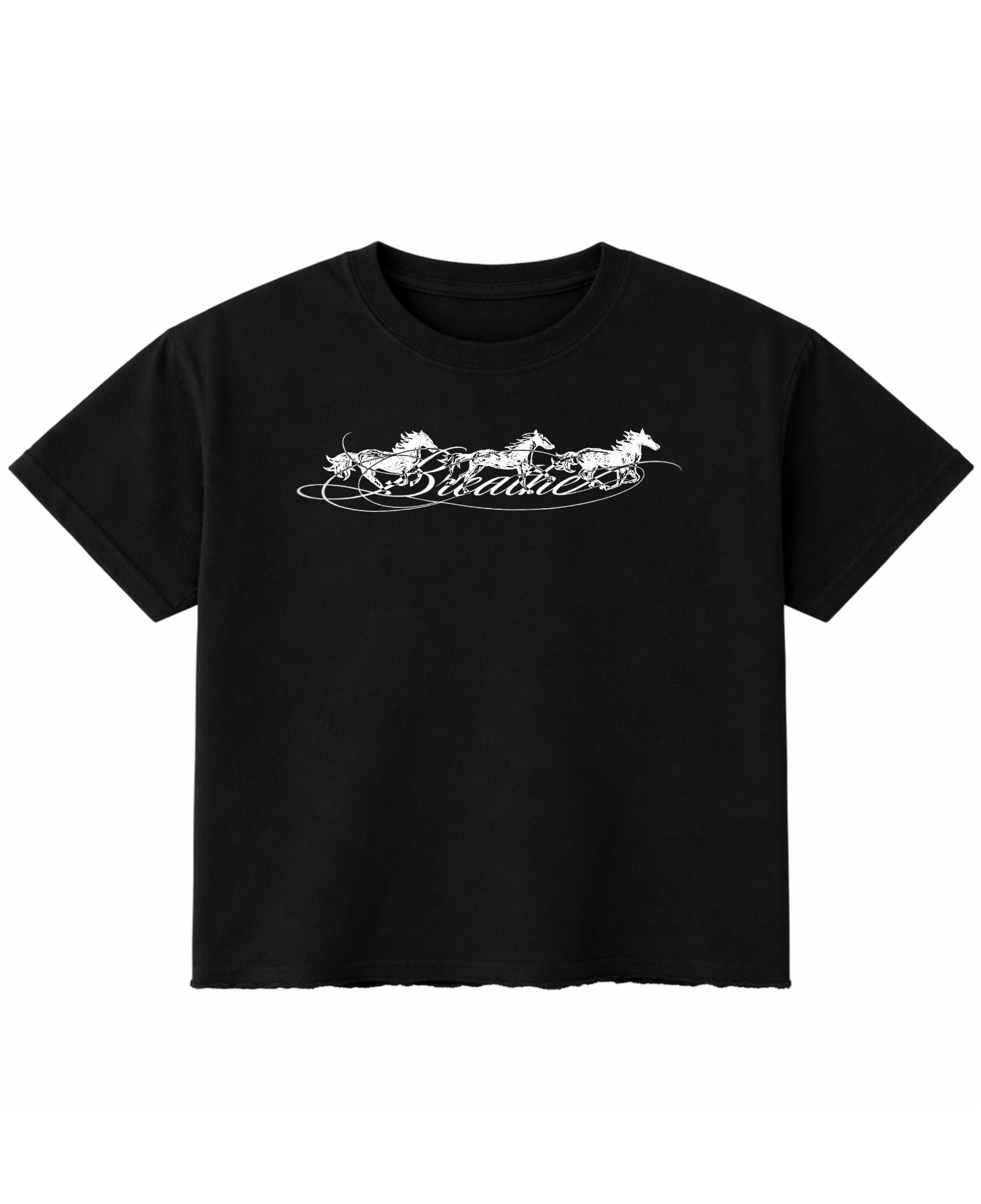 Black Boxy Fit T-shirt Front Design