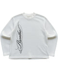 Off-white waffle knit oversized full-sleeve Front Design